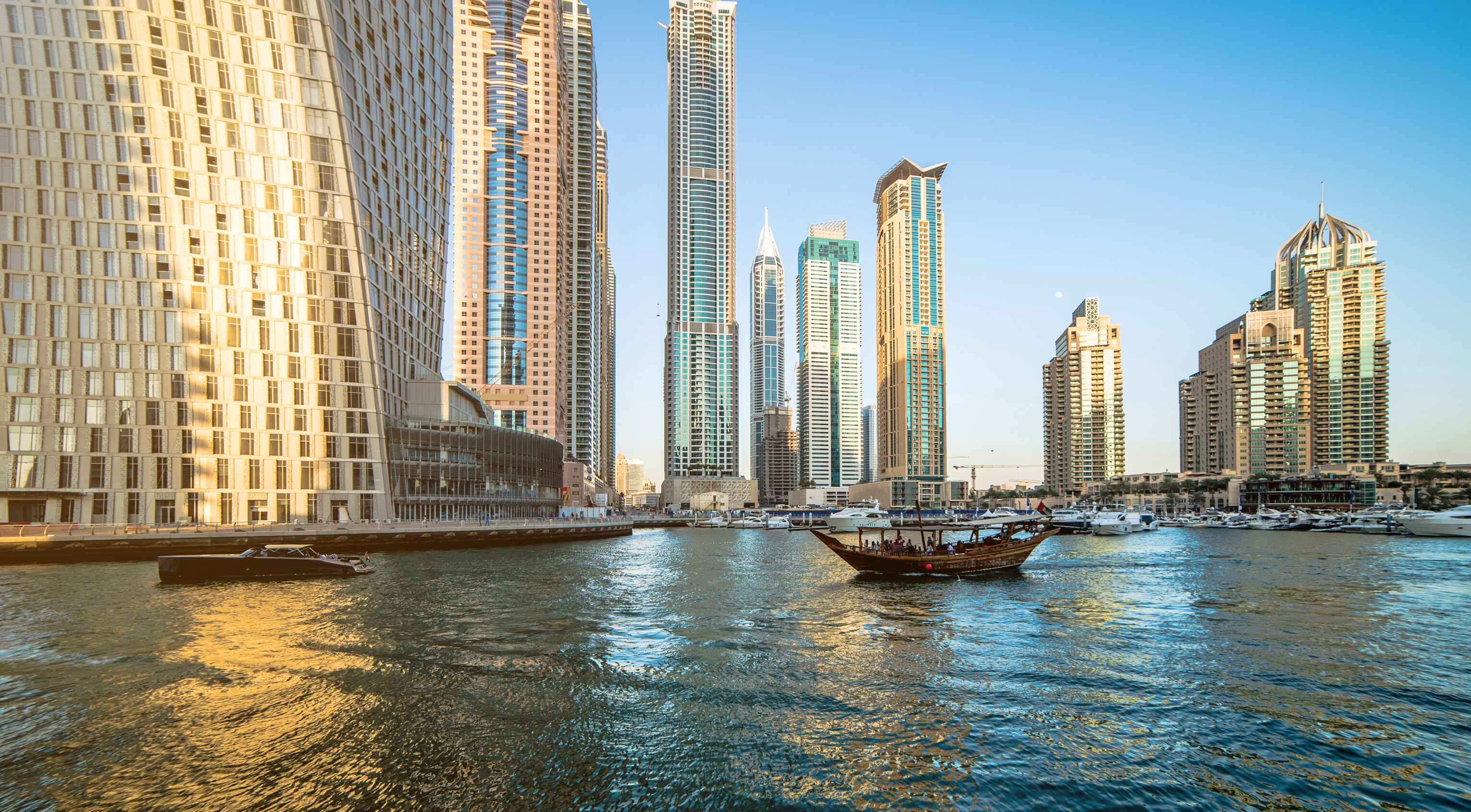 Dubai view of marina 
